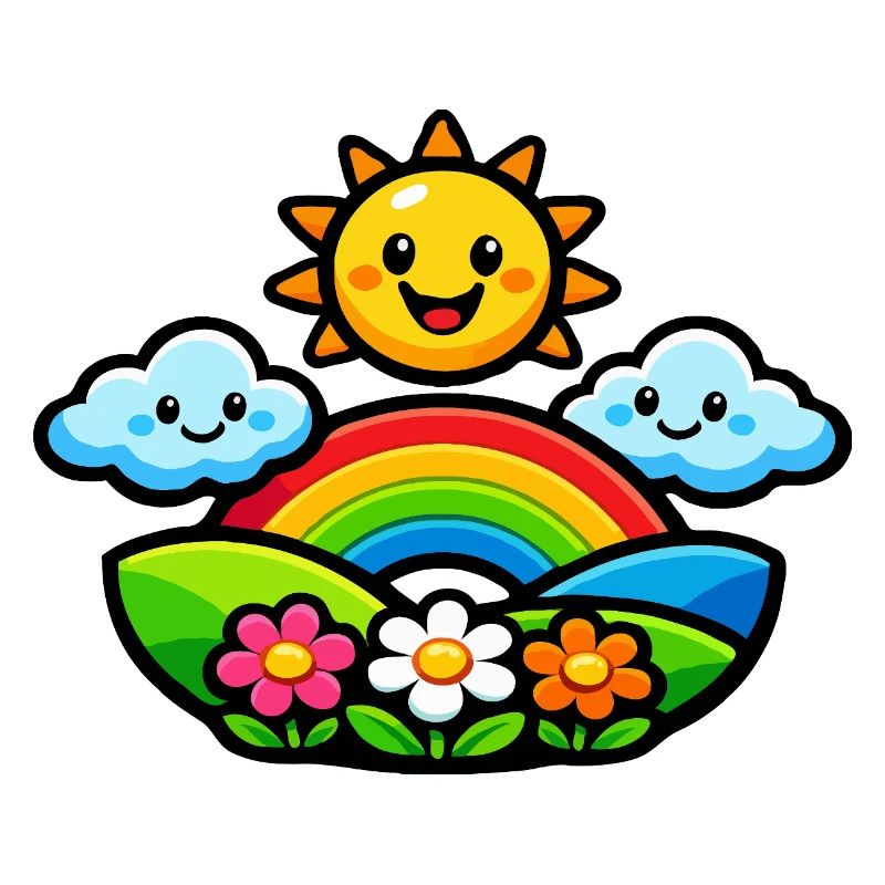 Fleurs arc-en-ciel du soleil