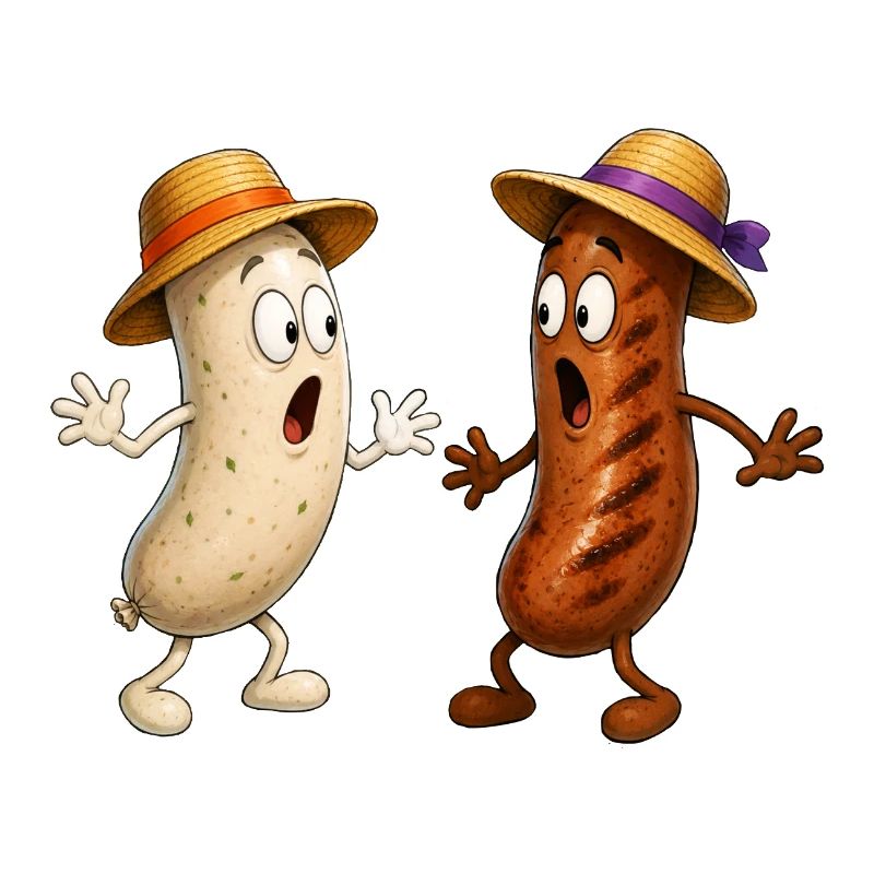 Bratwurst and Weißwurst