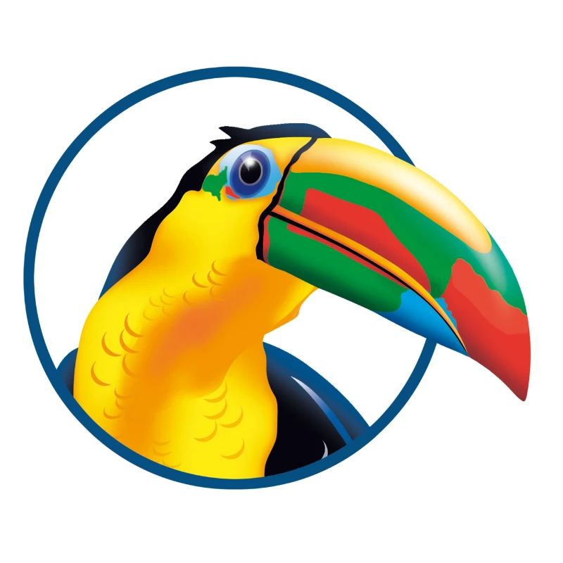 Explosion des couleurs du toucan tropical