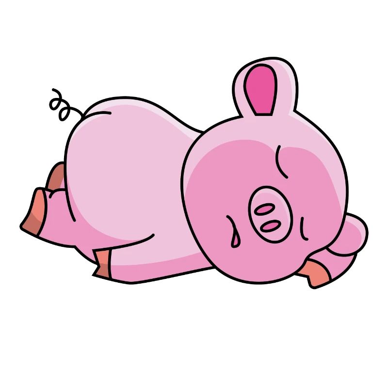 Cochon rose - design