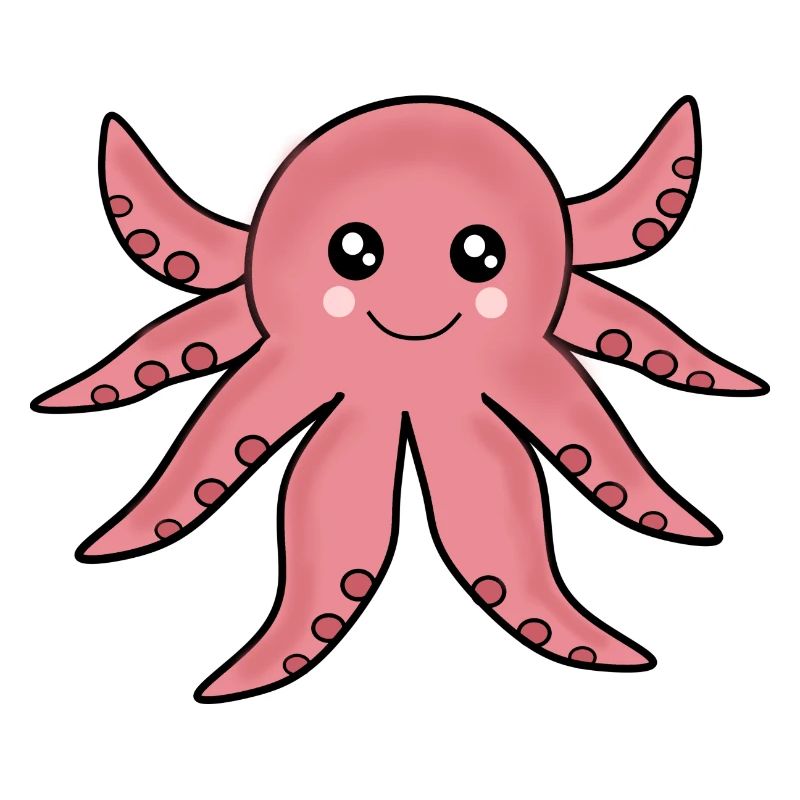 Kawaii Animals Octopus
