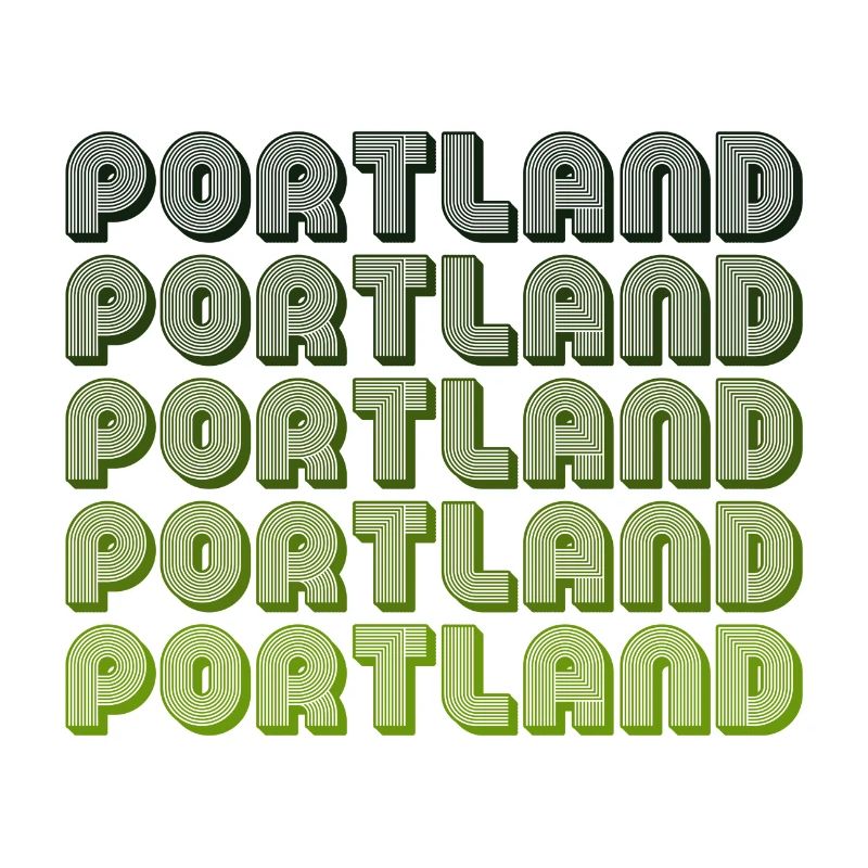 Portland Retro Gradient Pattern
