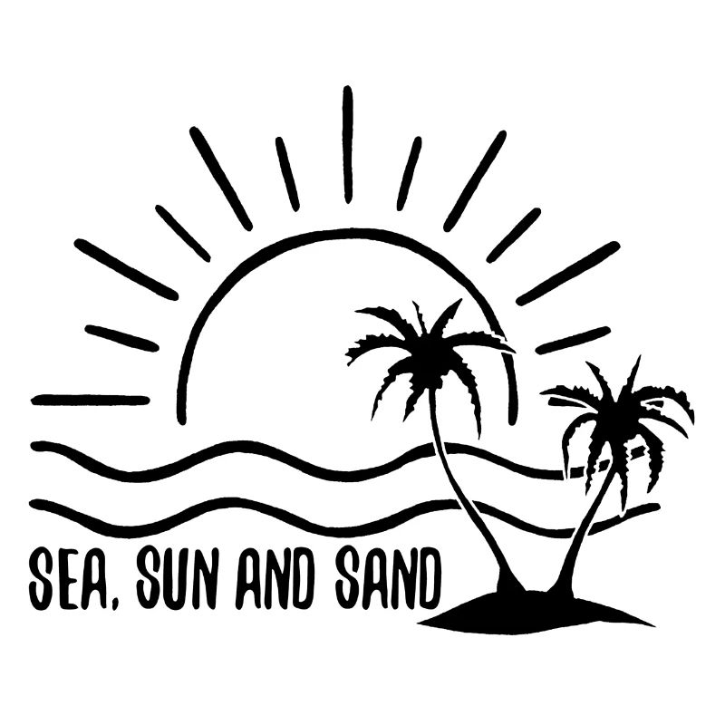 Mare, sole e sabbia (nero)