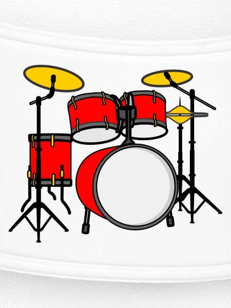 Drum kit red logo