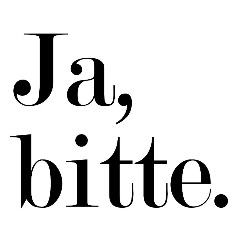 Ja, bitte Statement Antwort