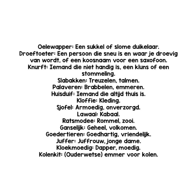 Old Dutch for Dummies