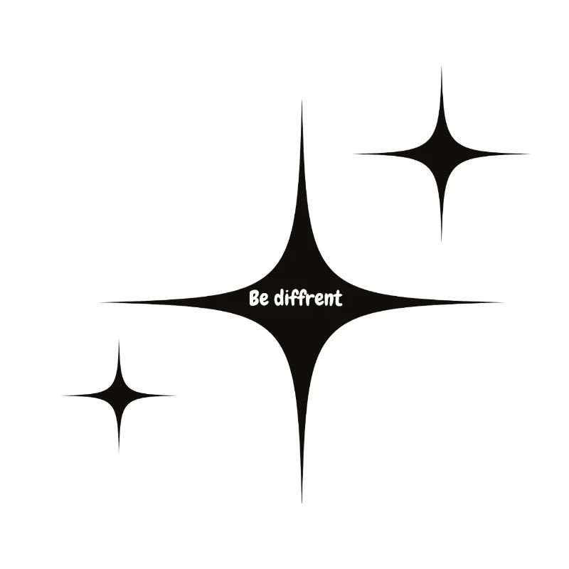 Sei anders Starburst Grafik