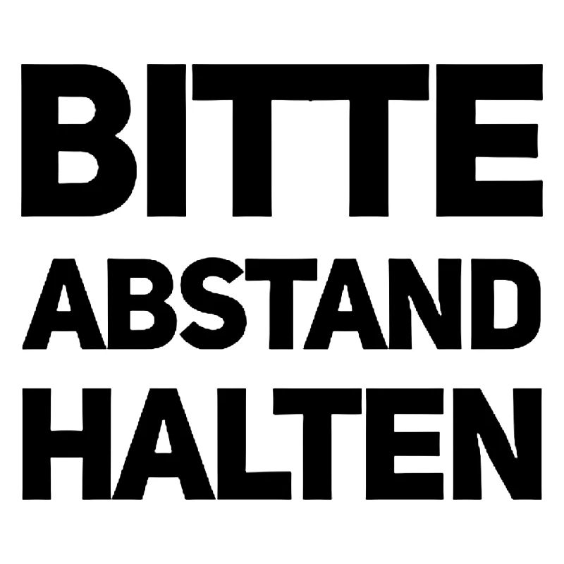 Bitte Abstand halten Morgenmuffel Langschläfer