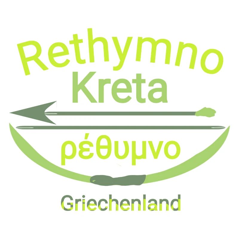 Rethymno Kreta mit pfeil und Bogen Trendy cool