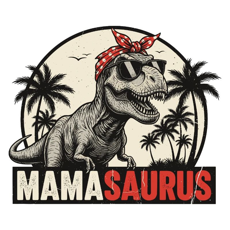 Mamasaurus – Un design T-Rex cool pour les mamans