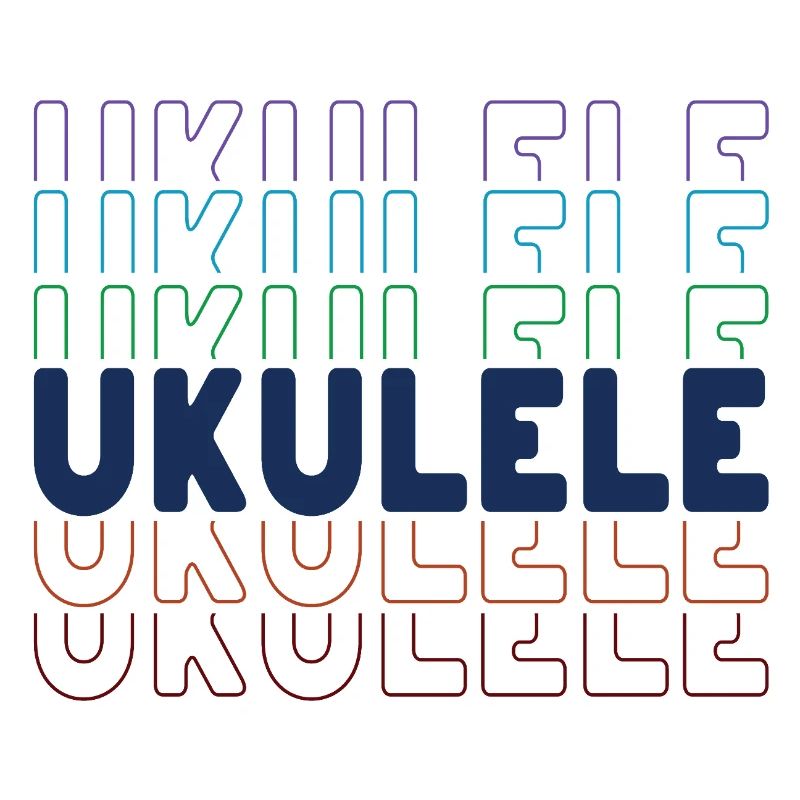 Ukulele typography