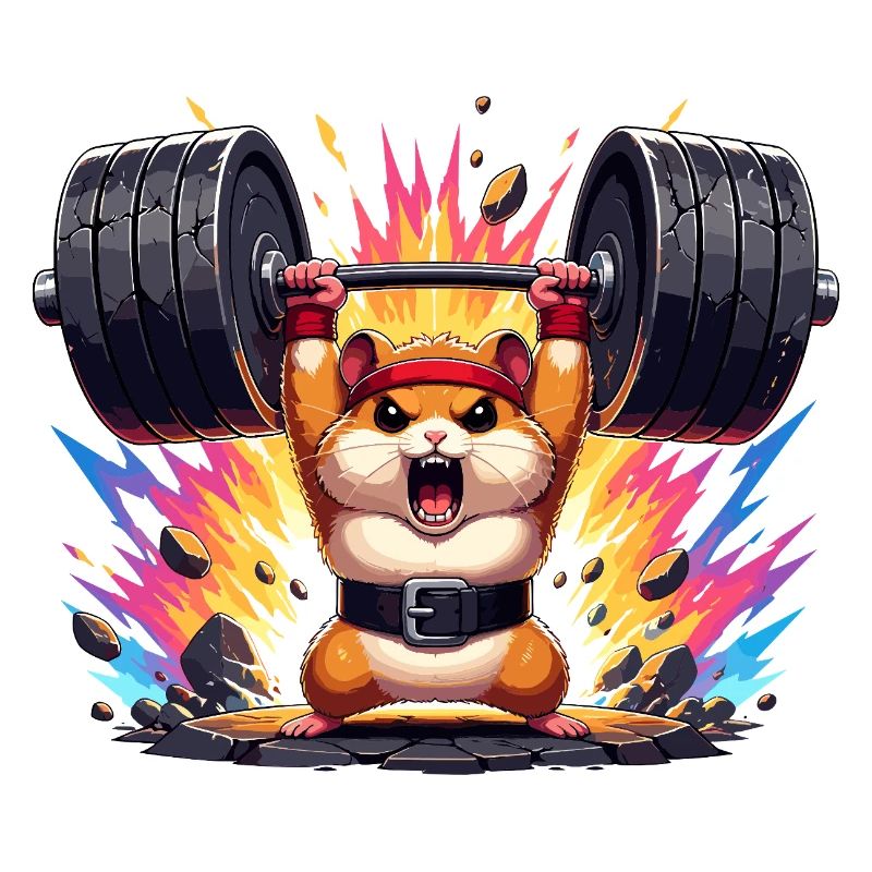 Hamster de force en entraînement de force