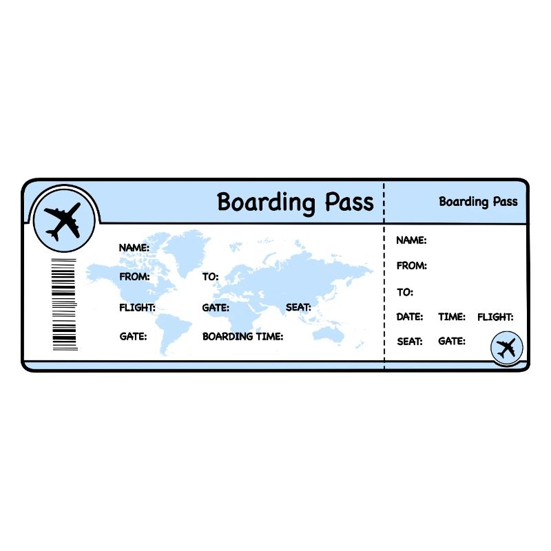 Flight Ticket - Boarding Pass