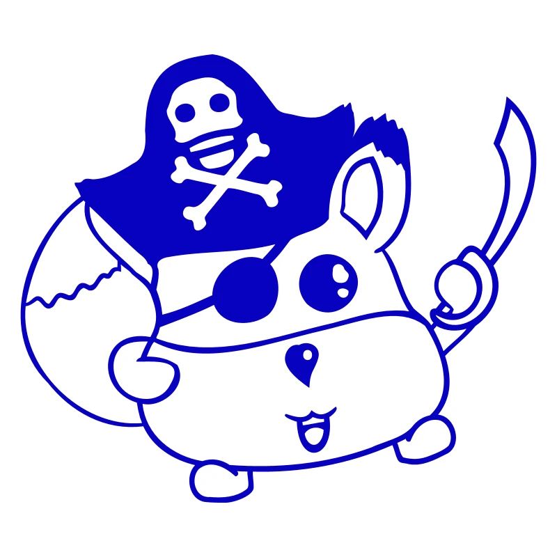 Little Cute Captain Fox Pirate Animal Eye Patch