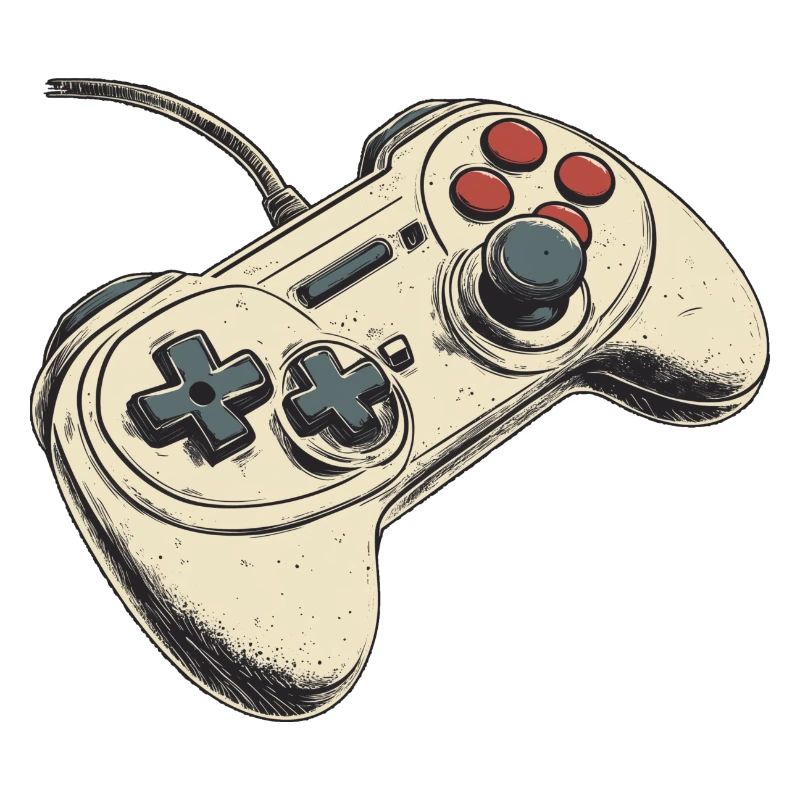 Video game controller, gamepad symbol, logo