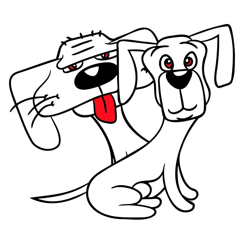 2 Dogs Looking Funny Funny Silly Sitting Cool