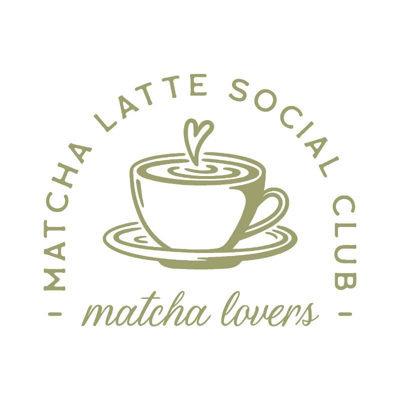Matcha latte vert aesthetic