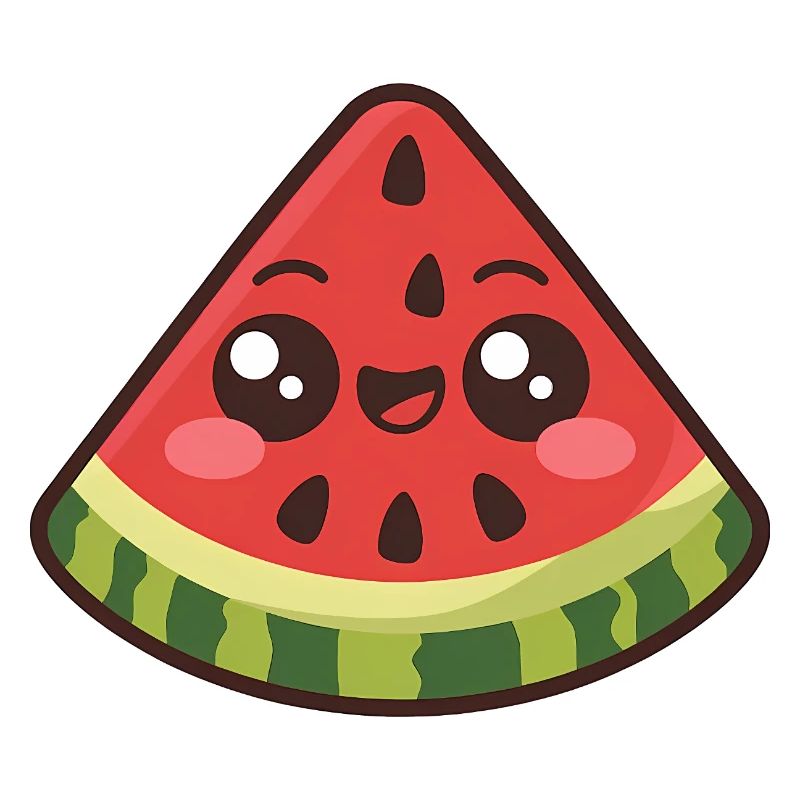 Mignonne tranche de pastèque