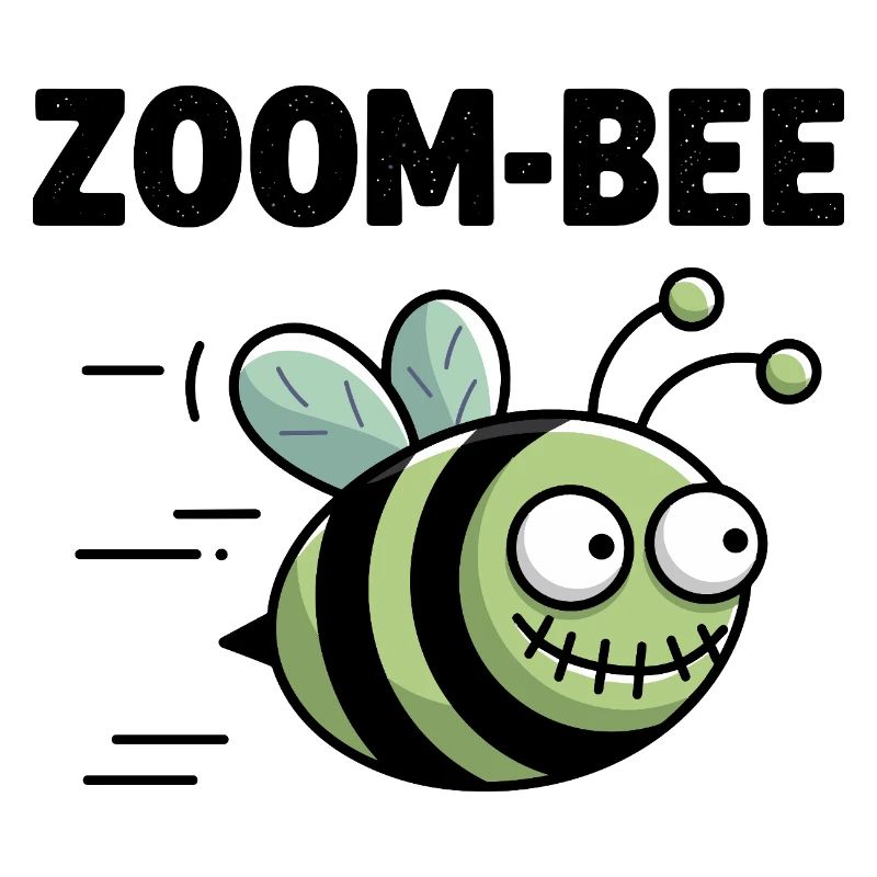 Zoom-Bee Funny Bee Graphic For Tech Fans