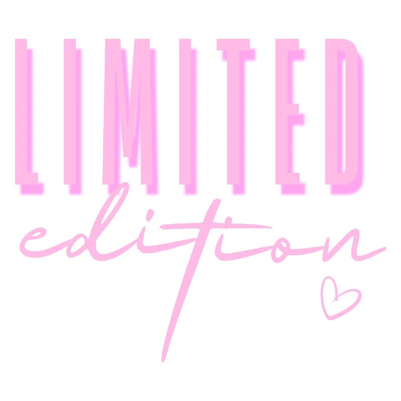 Édition limitée Pink Script | Streetwear Design
