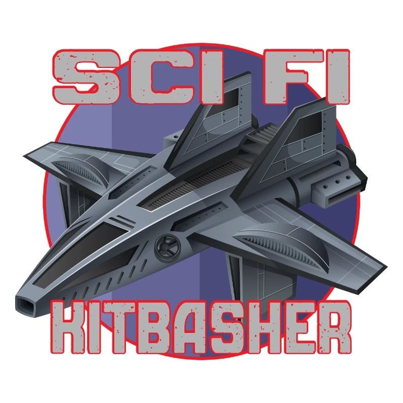 Conception de jet SciFi Kitbasher