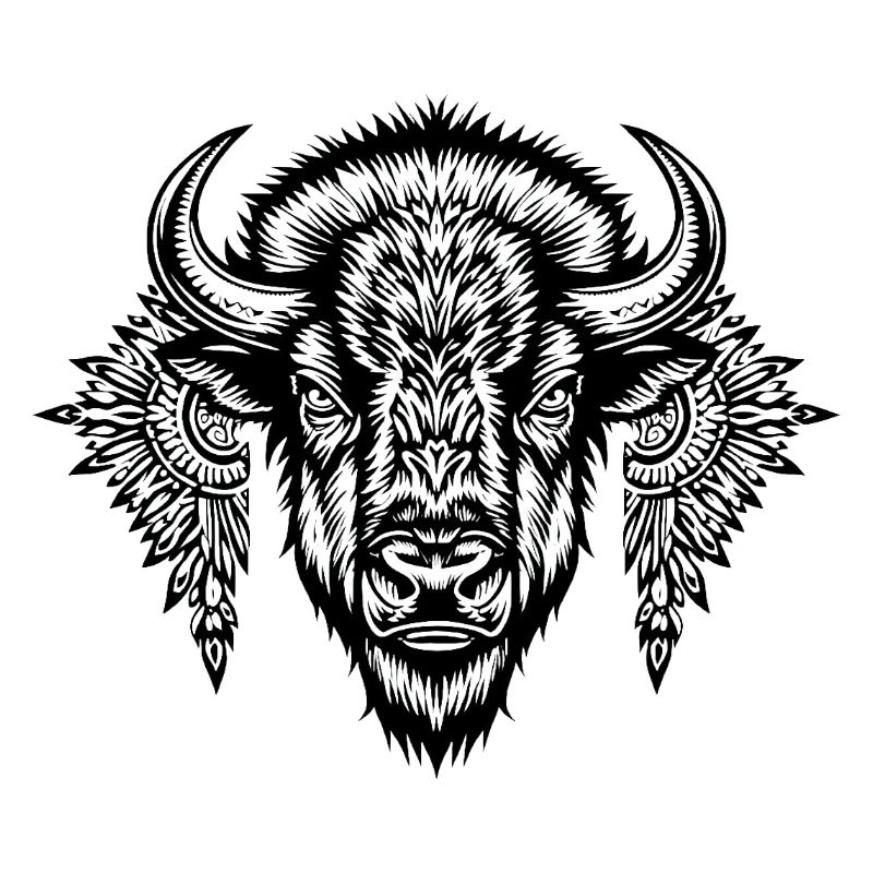 Zierbison-Glyphe