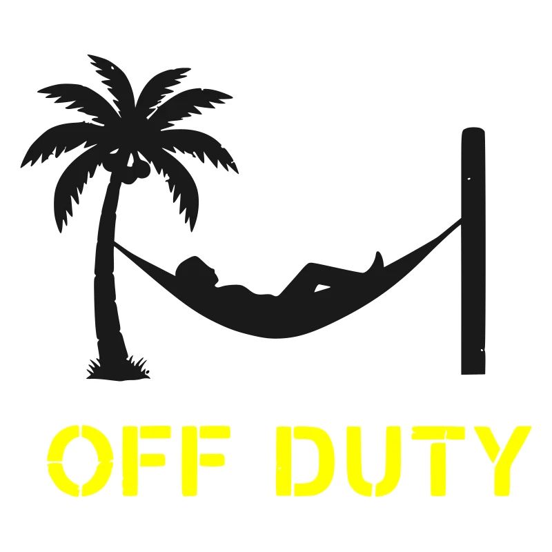 Hängematte Off Duty Spruch