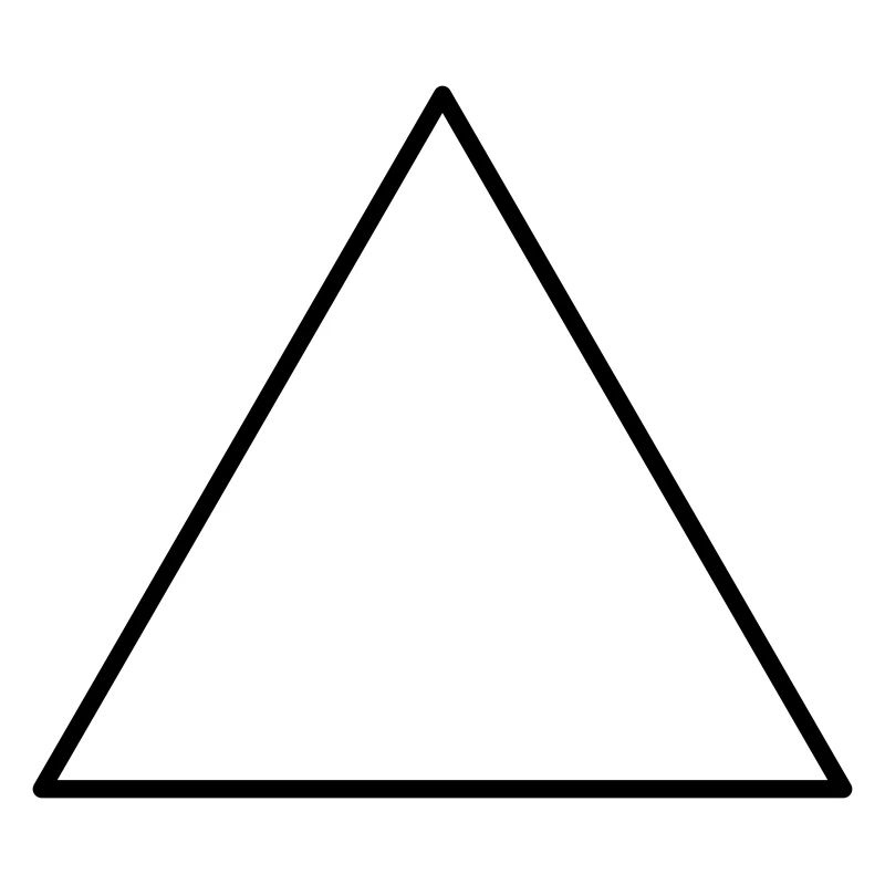 Triangle symbolique équilatéral