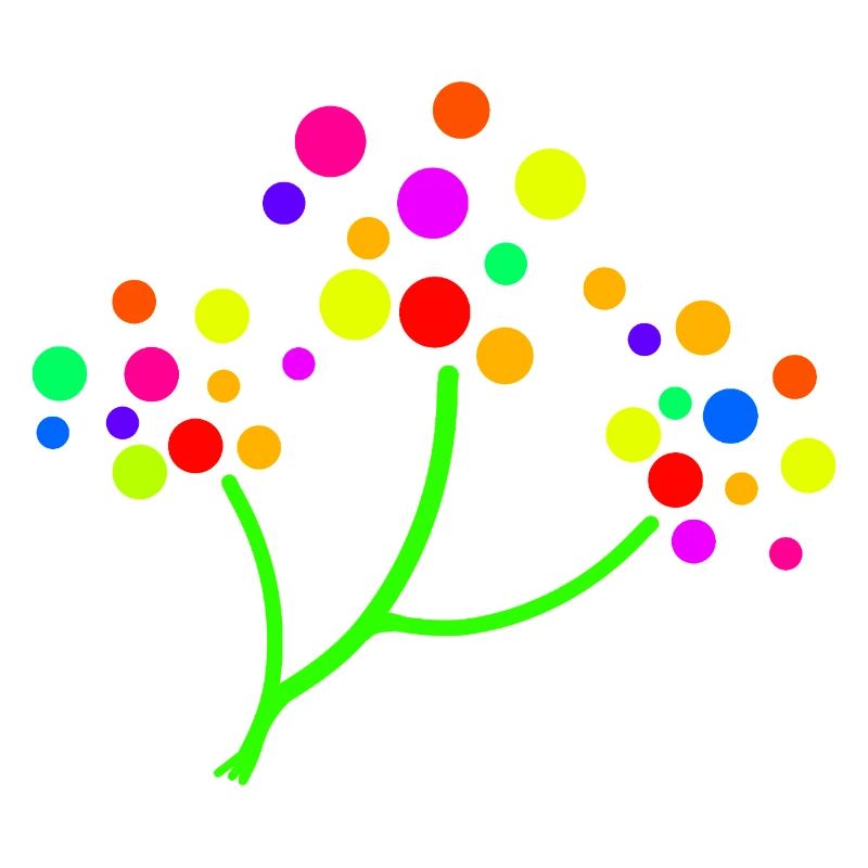 Neon Confetti Tree