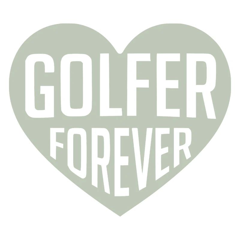Golfer Forever Heart