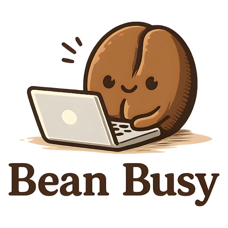 Bean Busy - Un petit grain de café mignon au Laptop Cafe