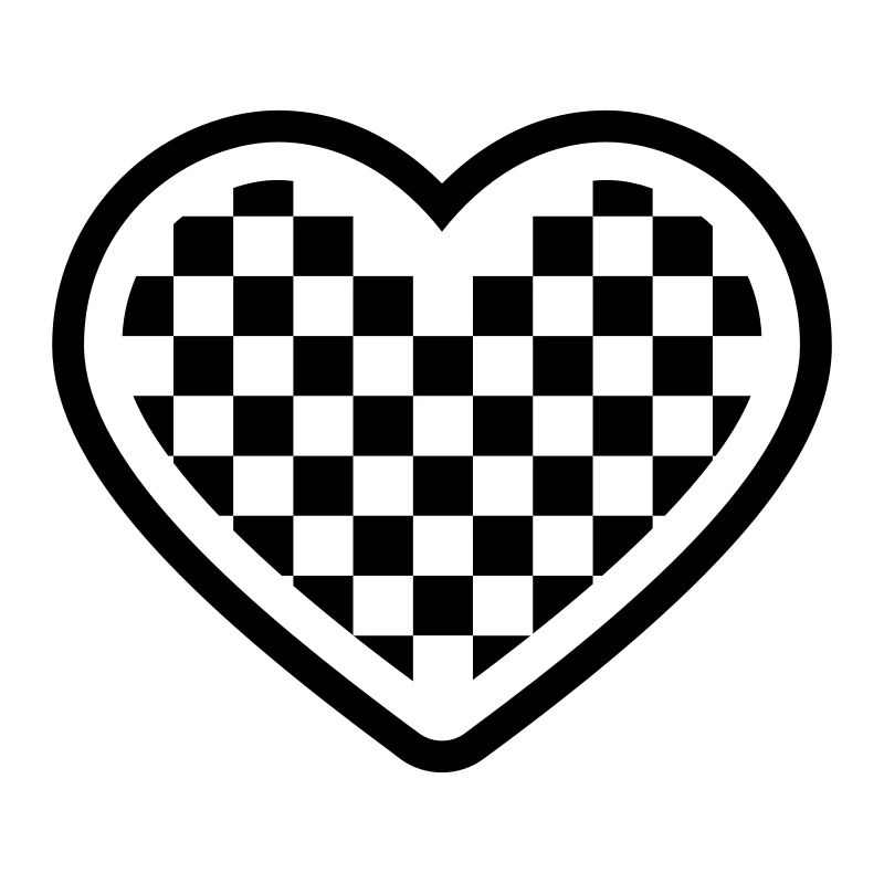 checkerboard heart