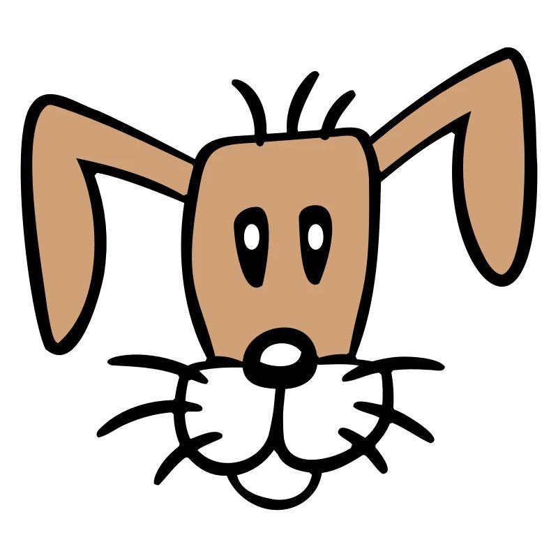 Visage de chien Petit chiot heureux Animal de compagnie