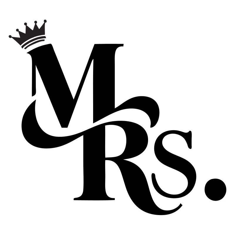 Mrs. & Krone, personalisierbar