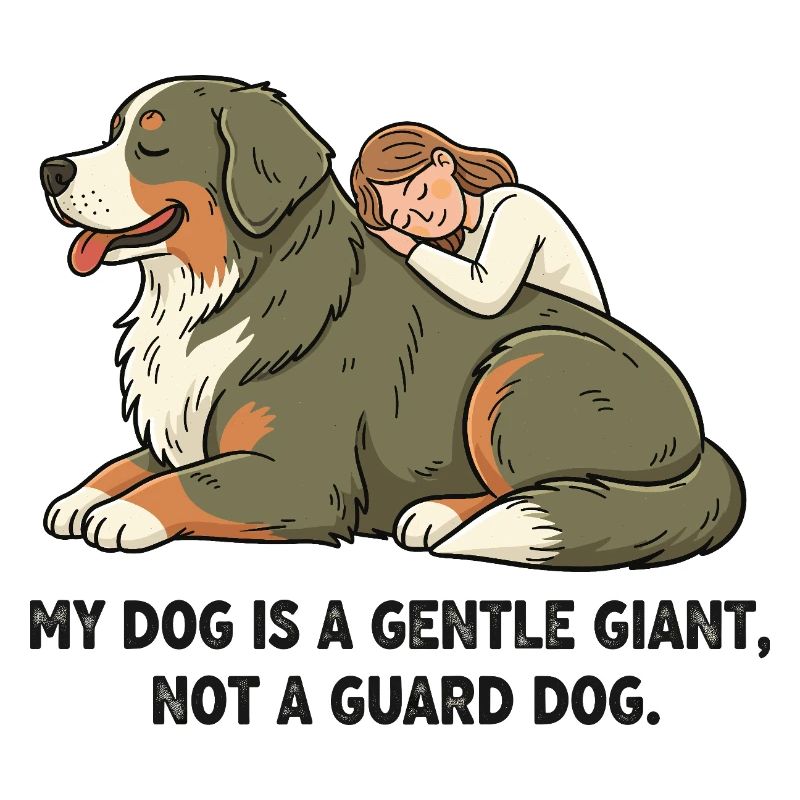 Mon chien est un gentil géant, pas un chien de garde.