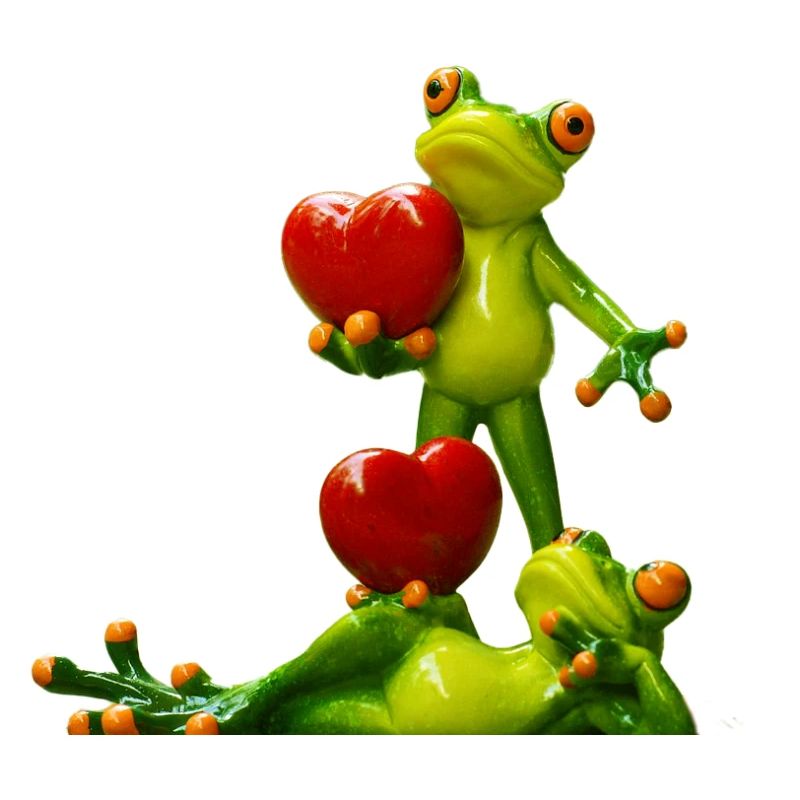 Frosch mit Herzfrüchten Design