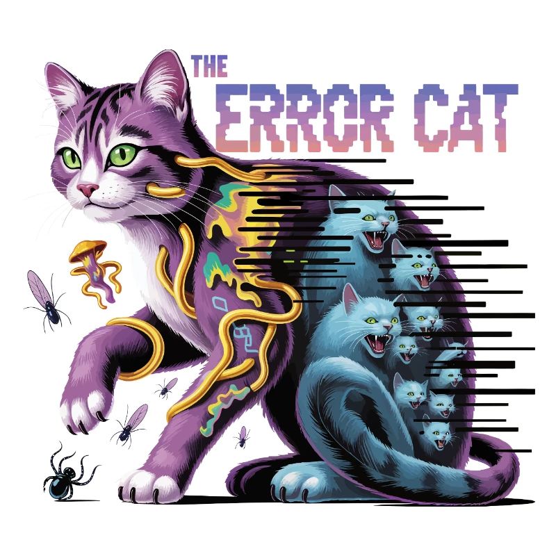 Die irrende Katze Digitale Kunst