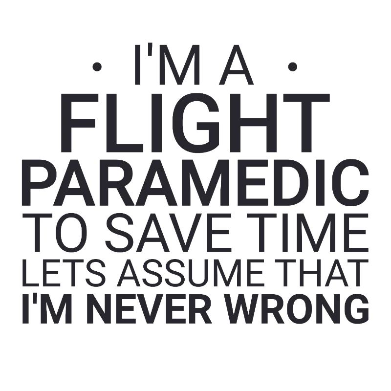 Flight Paramedic Never Wrong Luftrettung