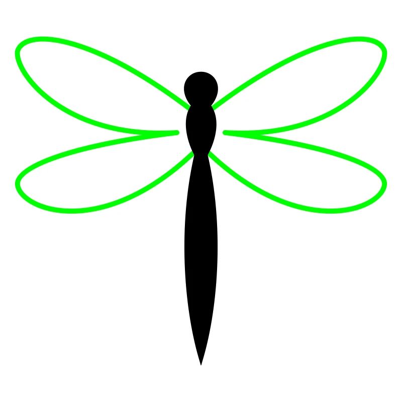Libelle Silhouette