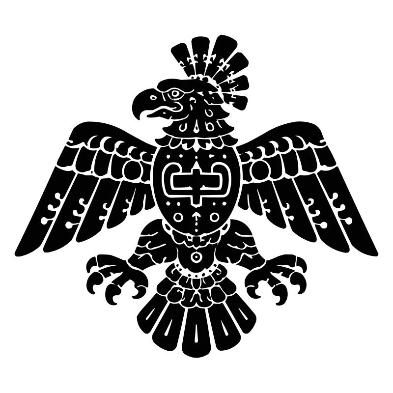 Aztec Eagle Tribal Pattern