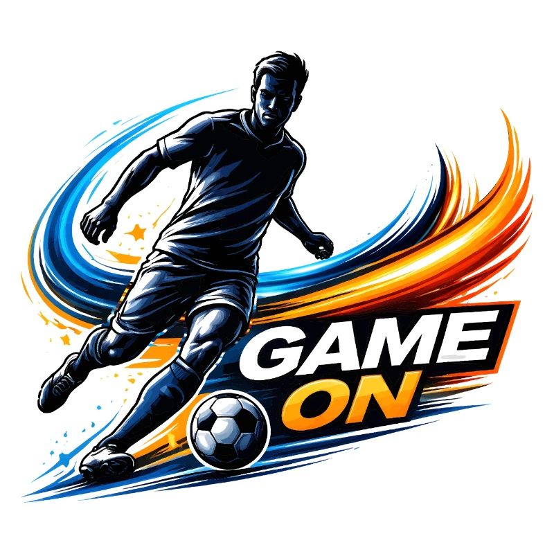 Fußball Spieler Dynamisches Sport Design 