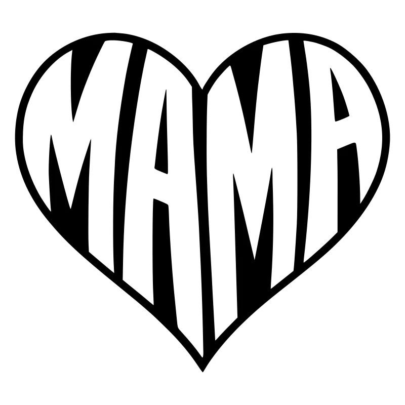 Mama Herz Typografie 