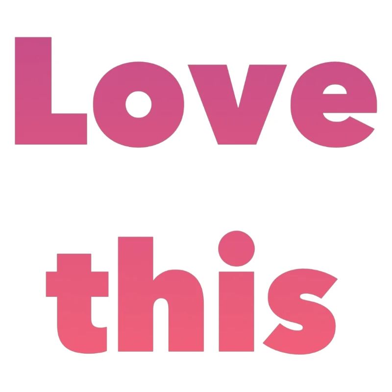 Liebe Dieses Gradient-Typografie