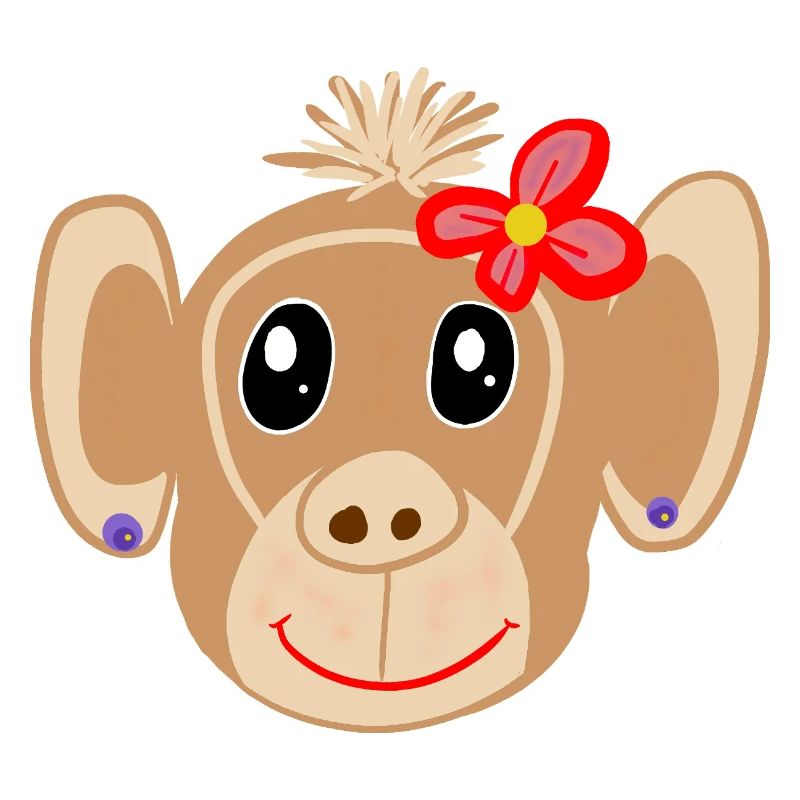 Affe Mädchen Affen Kinder