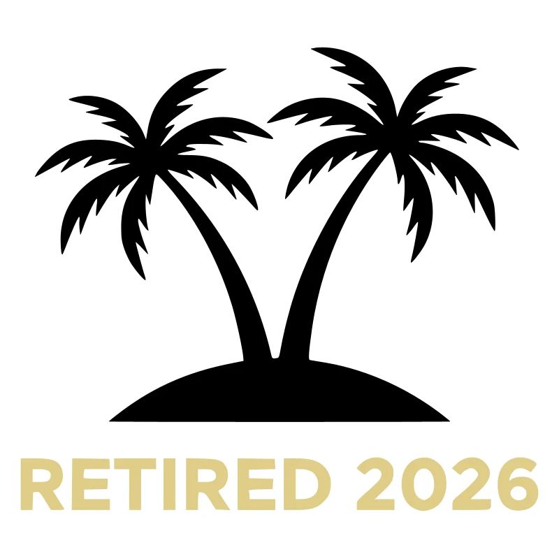 Retired 2026 Rente Palmen Logo