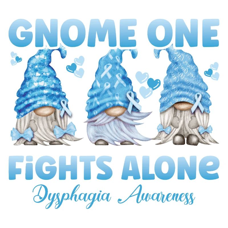 Gnome Light Blue Swallowing Difficulties