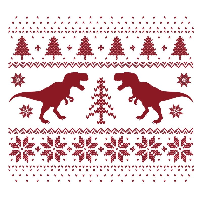 Dinosaurier-Weihnachtspullover