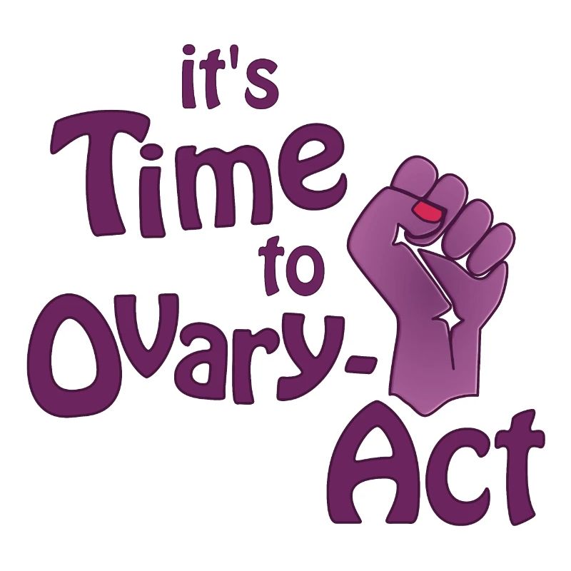 il est temps d’agir violet sur l’ovaire