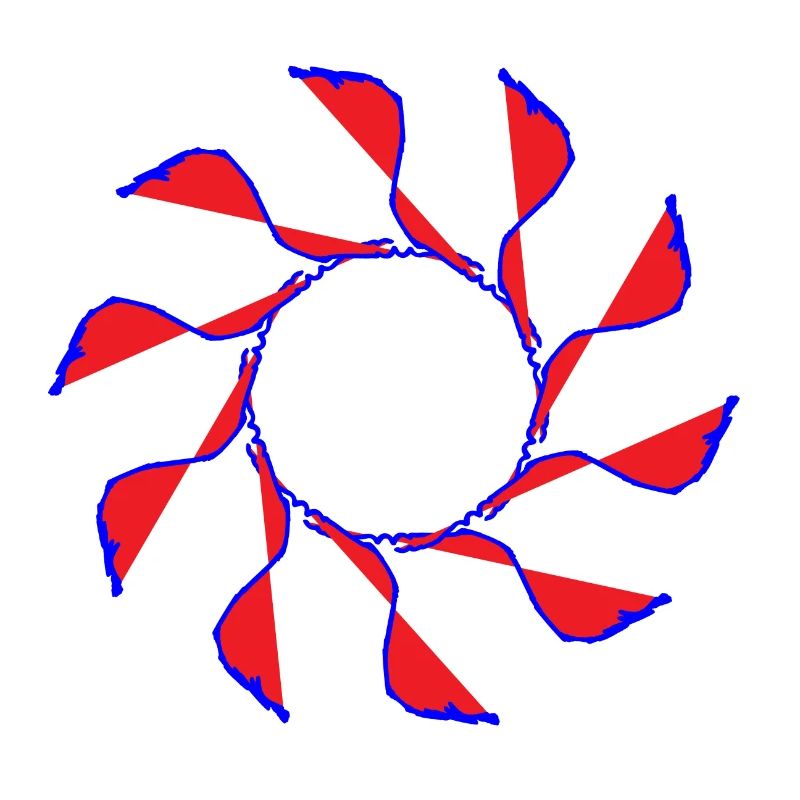 Pinwheel, Flower, Random Pattern Gyroscopic