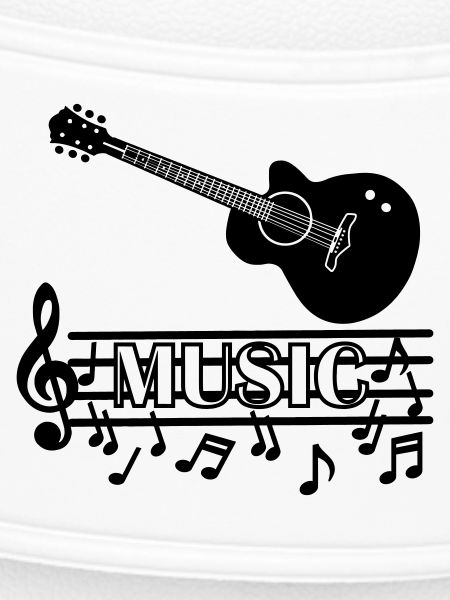 Guitar music logo